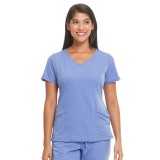 2525 HH Works by Healing Hands Madison Mock Wrap Scrub Top