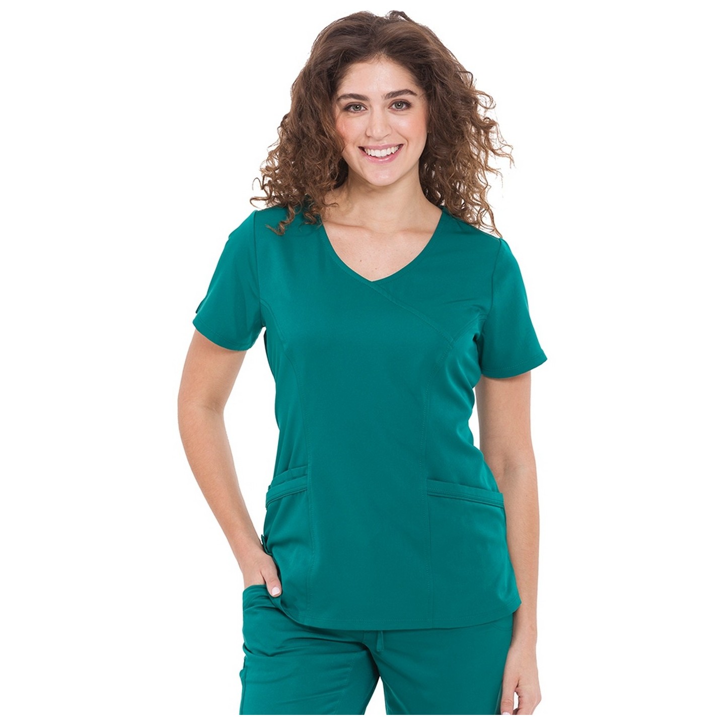 2525 HH Works de Healing Hands Madison Mock Wrap Haut gommage