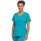 2525 HH Works by Healing Hands Madison Mock Wrap Scrub Top