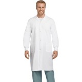 AVLC02 Blouse de laboratoire unisexe pleine longueur de 42 po avec bouton-pression et poignets en tricot - Vue pour hommes