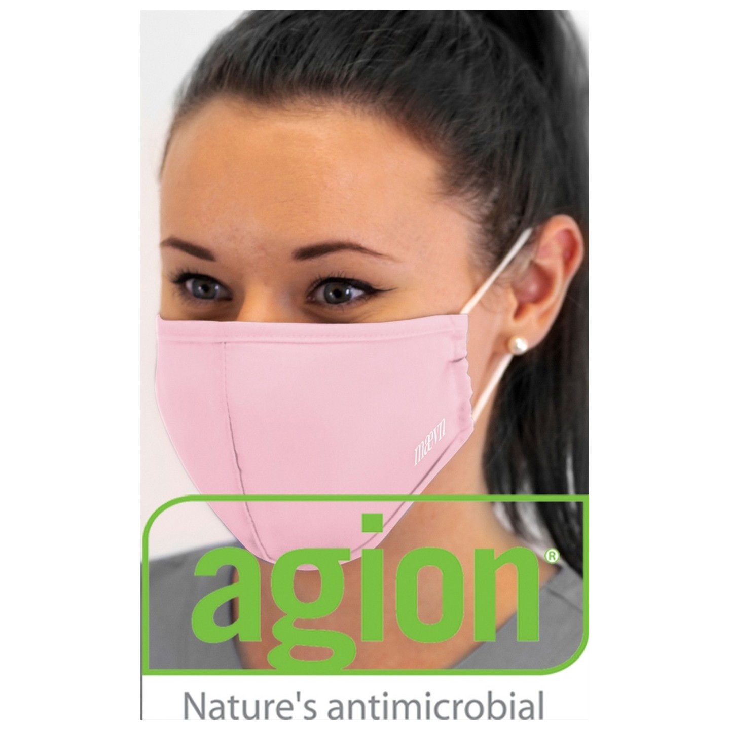 Masque facial en tissu réutilisable CM010 Maevn avec traitement antimicrobien Agion et filtre remplaçable PM2.5