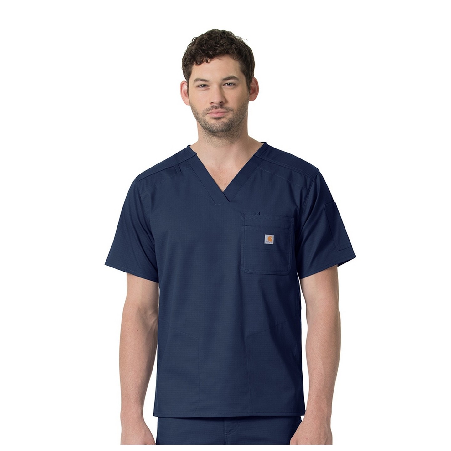 C16418 Carhartt Ripstop Rugged Flex Men's Slim Fit 6 Pocket Scrub Top