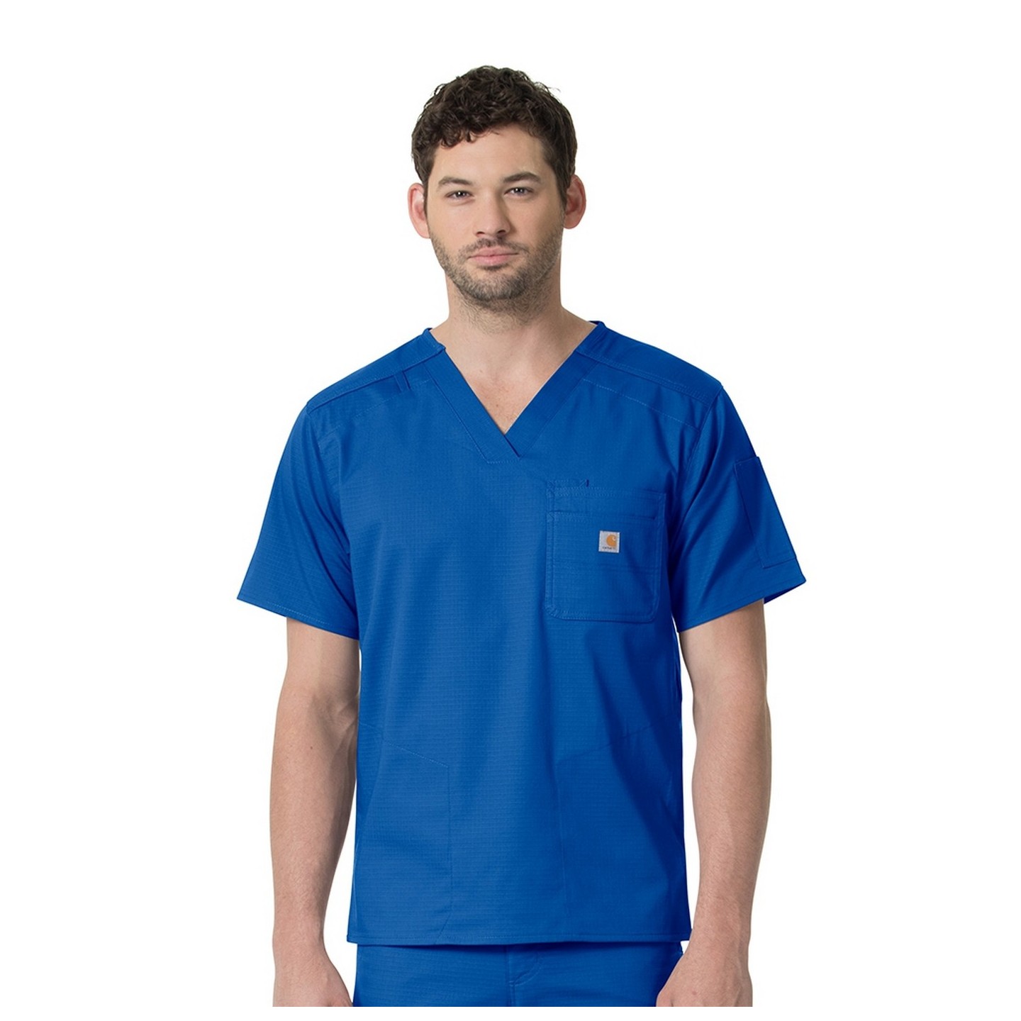 C16418 Carhartt Ripstop Rugged Flex Men's Slim Fit 6 Pocket Scrub Top