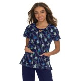 *VENTE FINALE B100PR Koi Rose Top - Stripes and Roses