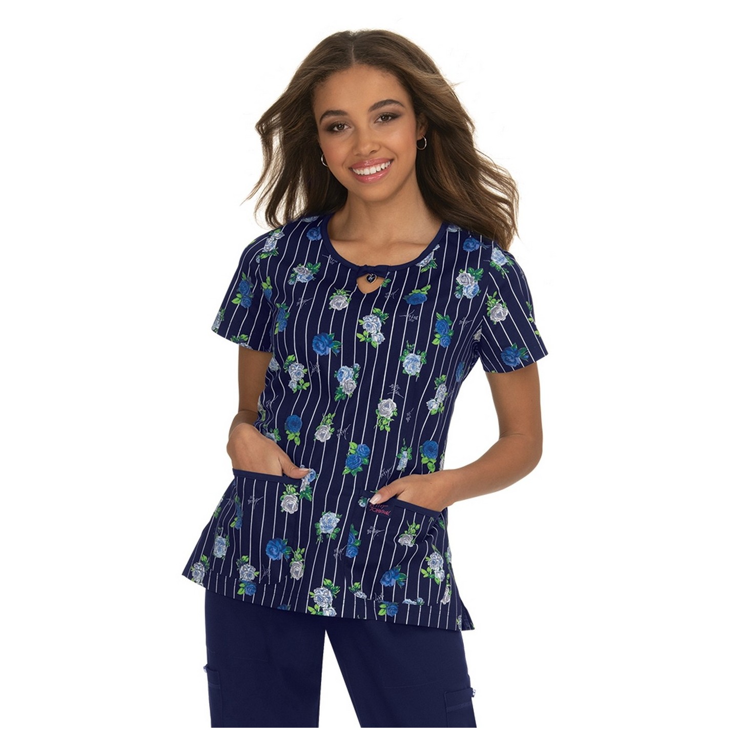 *VENTE FINALE B100PR Koi Rose Top - Stripes and Roses