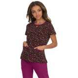 *VENTE FINALE B100PR Koi Rose Top - Ditsey Floral Raspberry