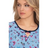 *VENTE FINALE B100PR Koi Rose Top - Bright Butterflies
