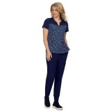 *VENTE FINALE B108PR koi Dandelion Top - Ditsy Floral Blue