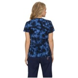 *FINAL SALE 352PR koi – Haut imprimé en croisement Serena : Shiborhi (Navy)