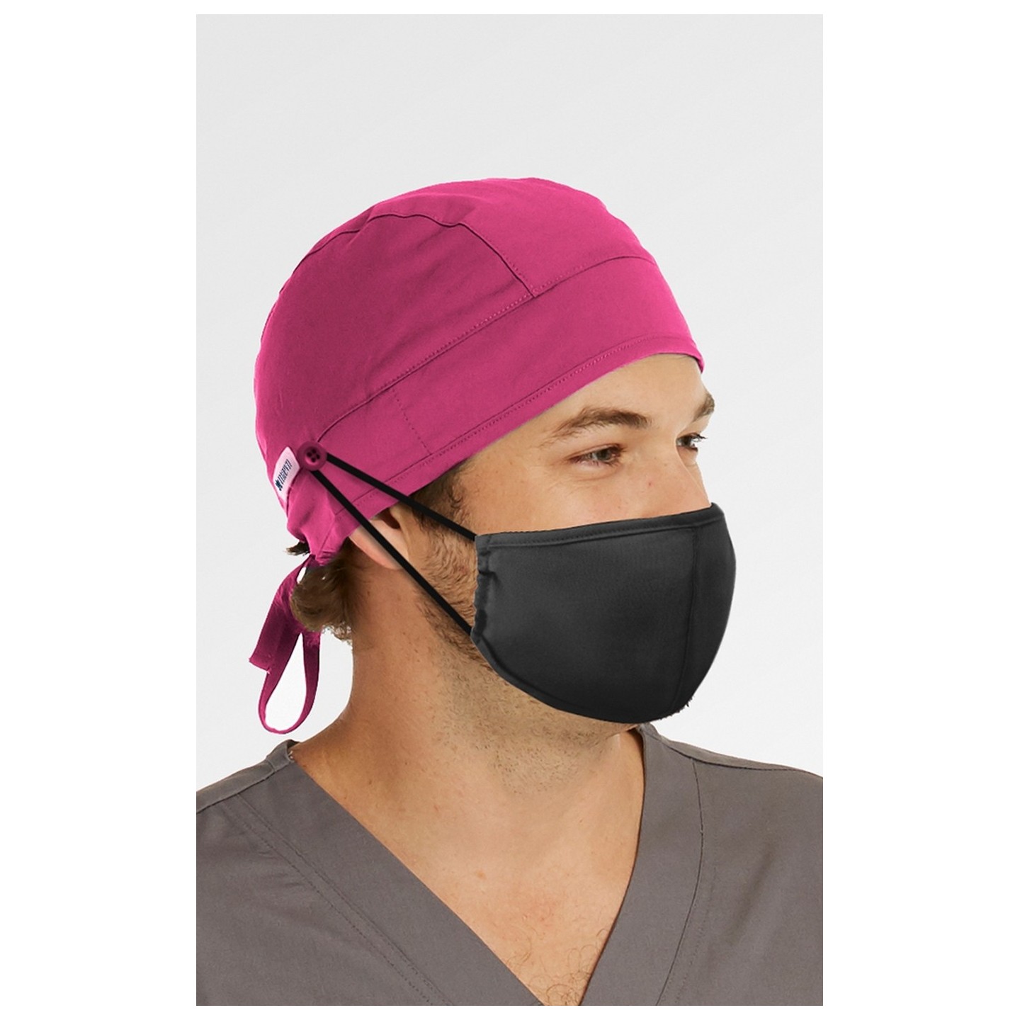 NC015 Maevn Unisex Button Scrub Cap (Surgeon Cap Style)