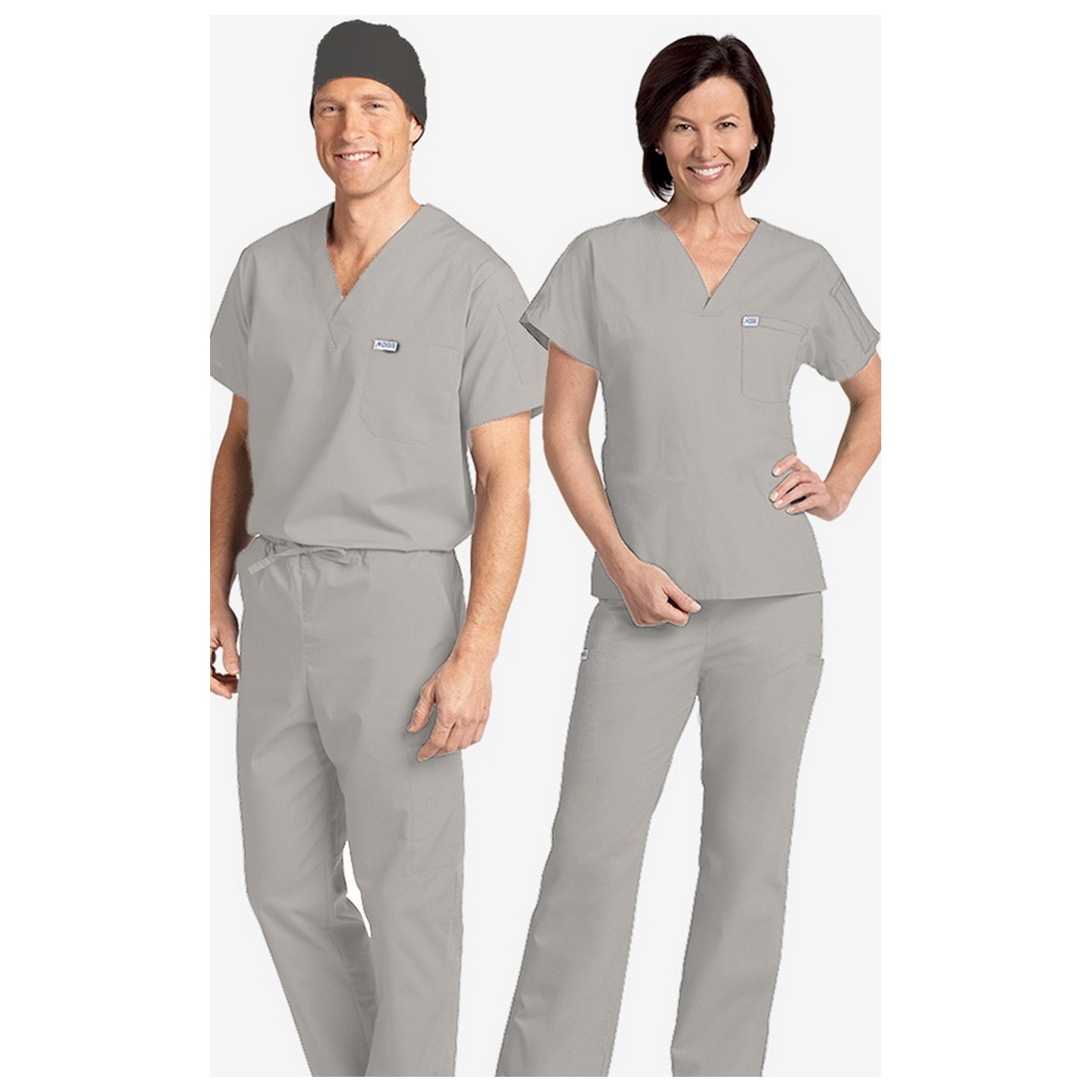 *FINAL SALE 306/306 GREY MOBB Classic Scrub Set - Two Piece (Top & Pant)