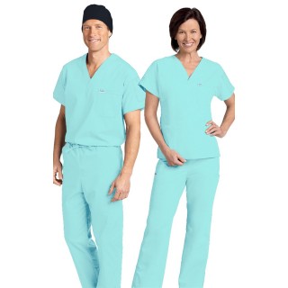 *FINAL SALE 306/306 ICE BLUE MOBB Classic Scrub Set - Two Piece (Top & Pant)