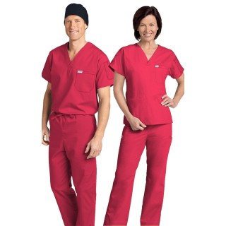 *FINAL SALE 306/306 RASPBERRY MOBB Classic Scrub Set - Two Piece (Top & Pant)