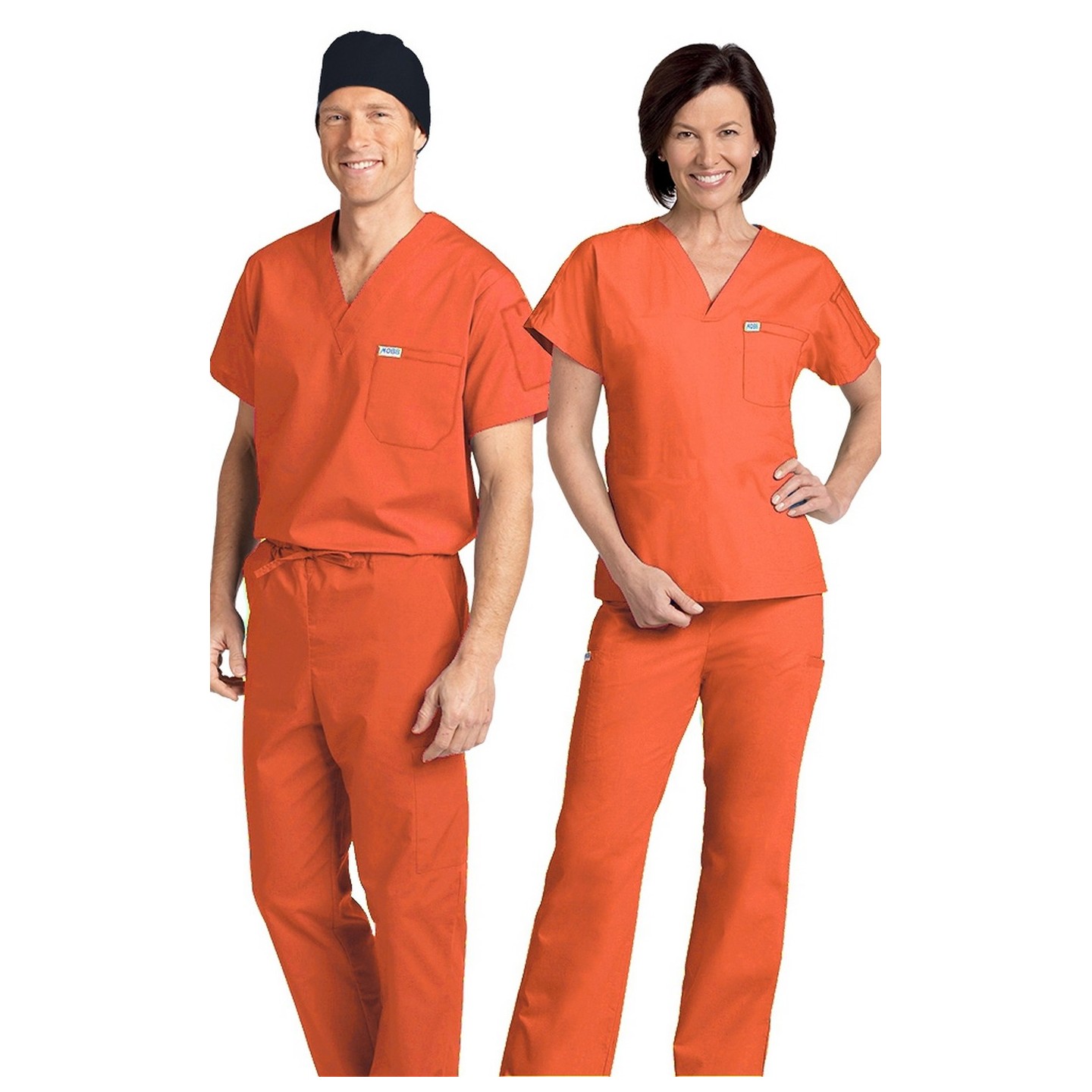 *FINAL SALE 306/306 TANGERINE MOBB Classic Scrub Set - Two Piece (Top & Pant)