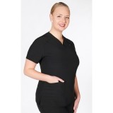 T8010 The DeeDee - Ridiculously Soft Mentality by MOBB - V-neck Top With Three Pockets
