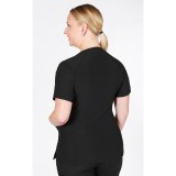 T8010 The DeeDee - Ridiculously Soft Mentality by MOBB - V-neck Top With Three Pockets