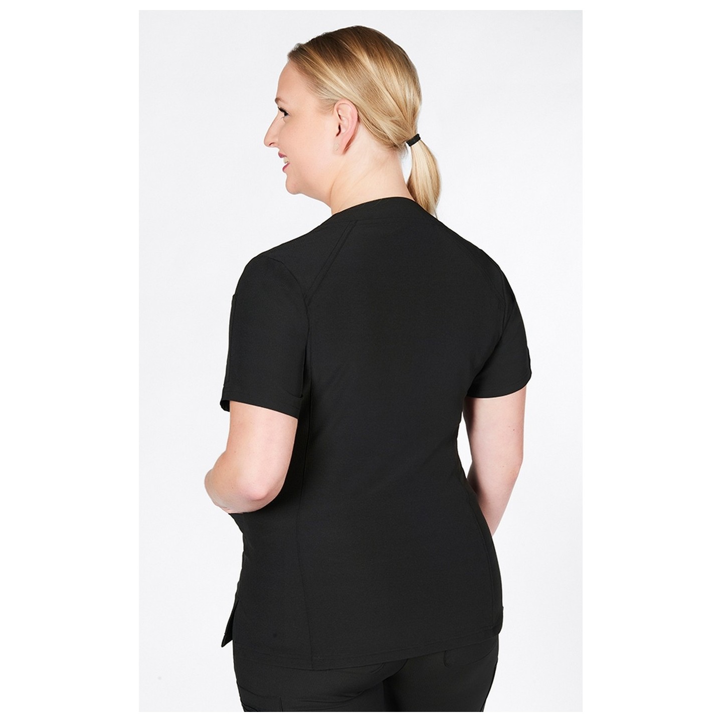 T8010 The DeeDee - Ridiculously Soft Mentality by MOBB - V-neck Top With Three Pockets
