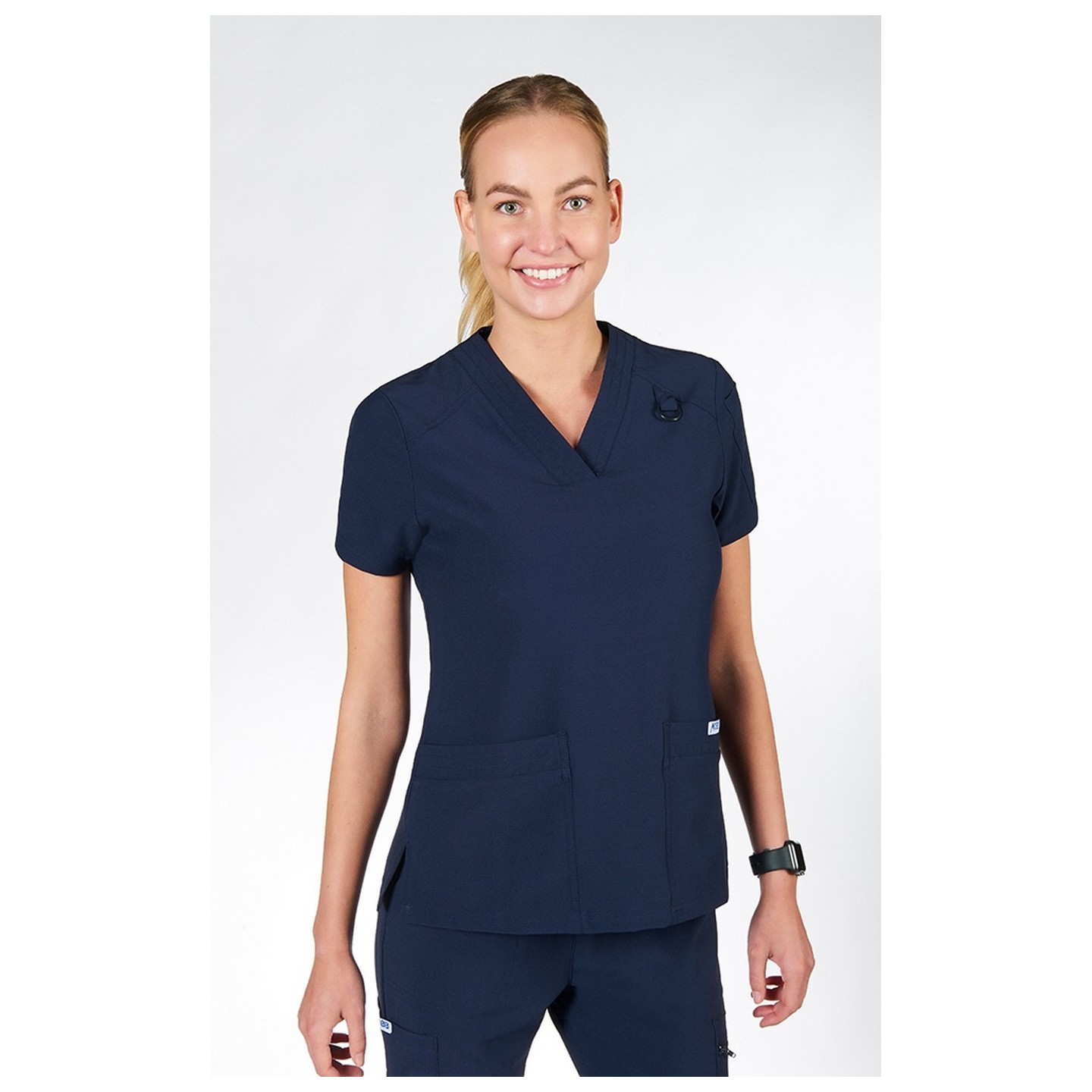 T8010 The DeeDee - Ridiculously Soft Mentality by MOBB - V-neck Top With Three Pockets