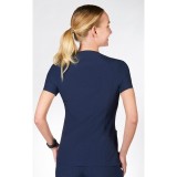 T8010 The DeeDee - Ridiculously Soft Mentality by MOBB - V-neck Top With Three Pockets