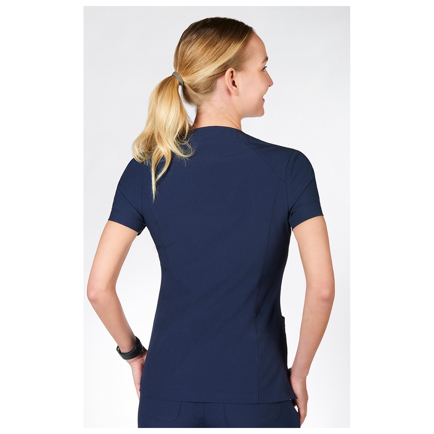 T8010 The DeeDee - Ridiculously Soft Mentality by MOBB - V-neck Top With Three Pockets