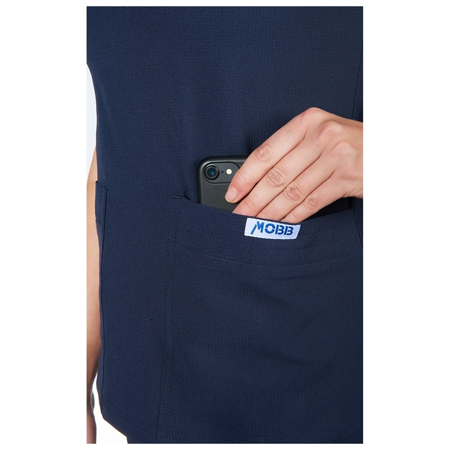 T8010 The DeeDee - Ridiculously Soft Mentality by MOBB - V-neck Top With Three Pockets