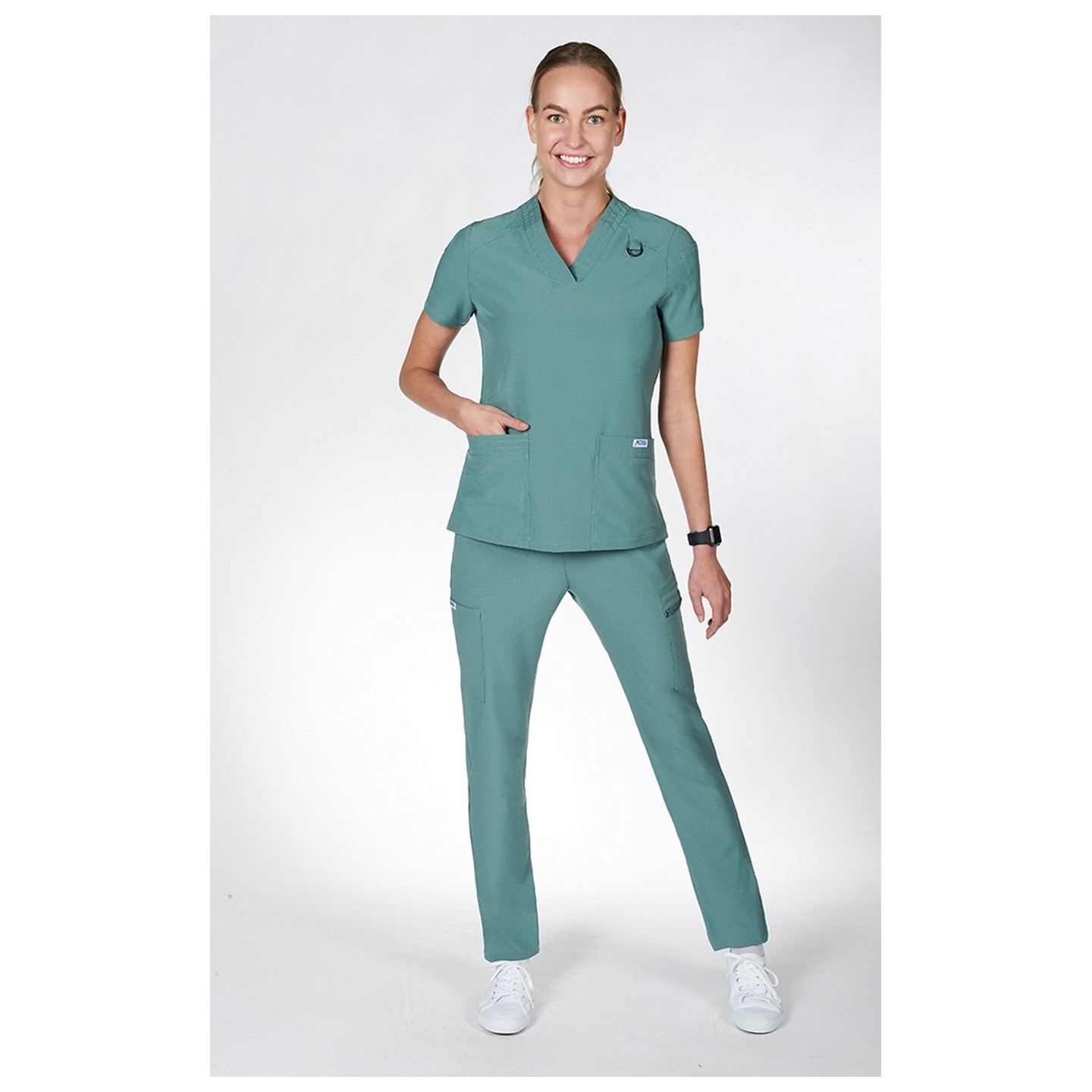 T8010 The DeeDee - Ridiculously Soft Mentality by MOBB - V-neck Top With Three Pockets