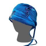 GTCP Zinnia Stretch Unisex Scrub Caps - Print: Blue Butterflies