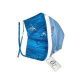 GTCP Zinnia Stretch Unisex Scrub Caps - Print: Blue Butterflies