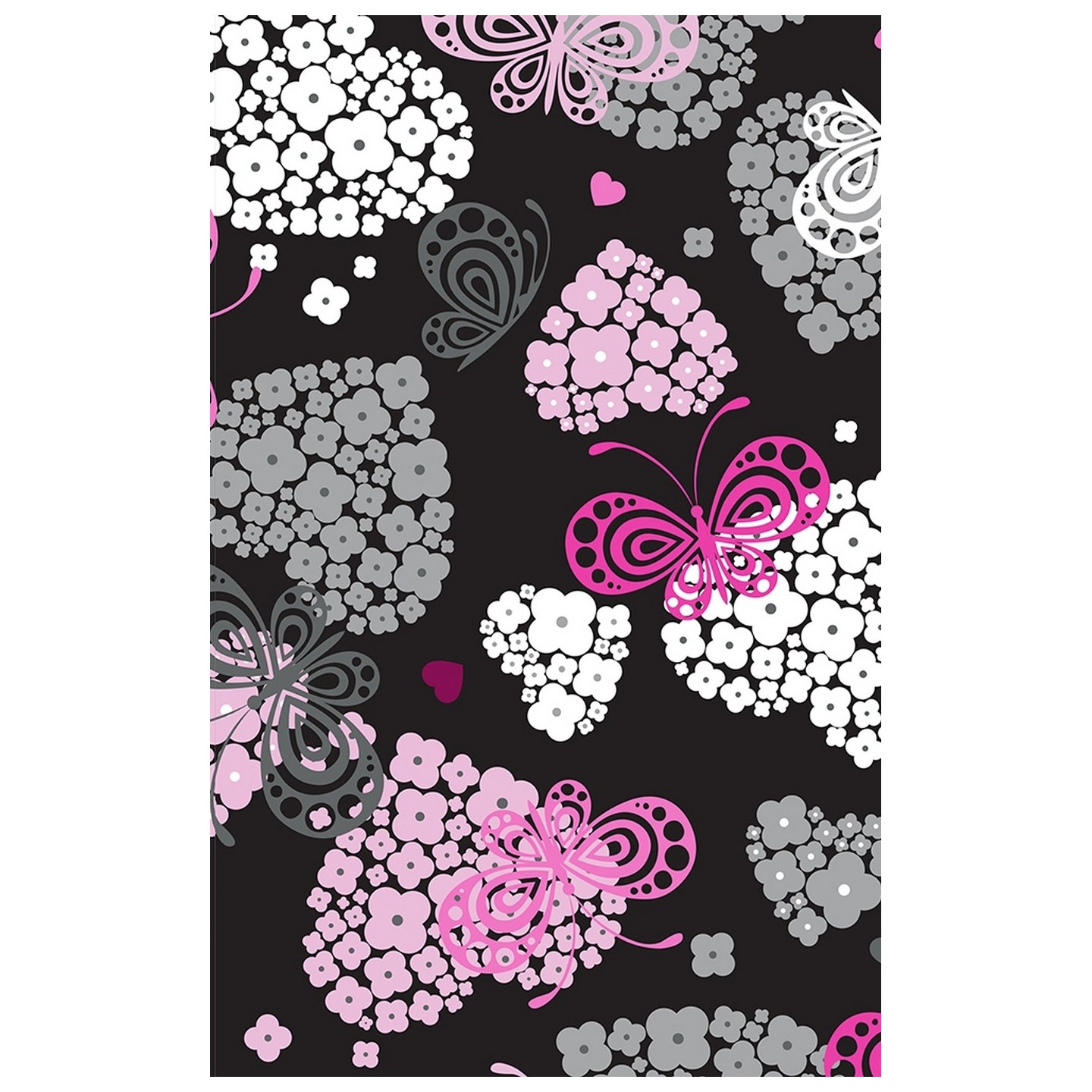 GTCP Zinnia Stretch Unisex Scrub Caps - Print: Butterflies Over Hearts