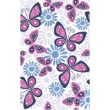 GTCP Zinnia Stretch Scrub Caps - Impression: Butterfly Floral Stamp