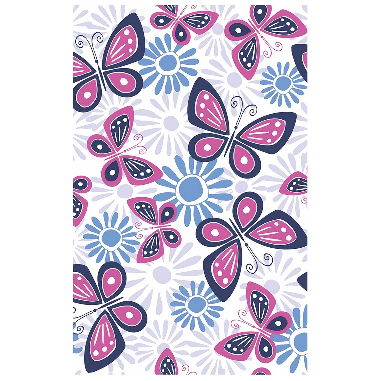 GTCP Zinnia Stretch Scrub Caps - Impression: Butterfly Floral Stamp