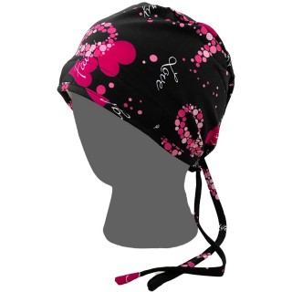 GTCP Zinnia Stretch Unisex Scrub Caps - Print: Hope and Love Ribbon