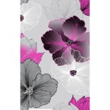 GTCP Zinnia Stretch Unisex Scrub Caps - Print: Lined Floral Pink