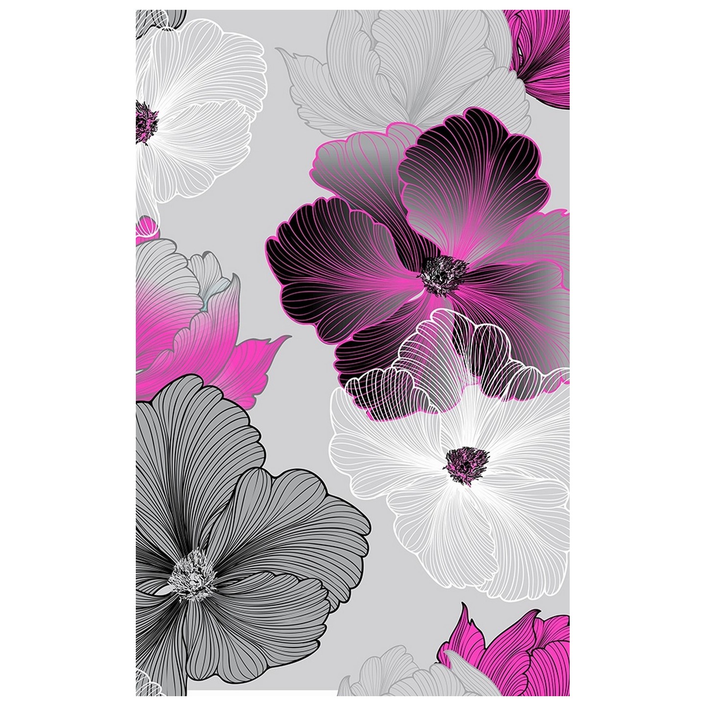 GTCP Zinnia Stretch Unisex Scrub Caps - Print: Lined Floral Pink