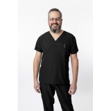 1202 4Flex Unisex V-Neck Scrub Top by Greentown (Men's View)