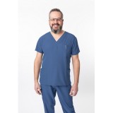 1202 4Flex Unisex V-Neck Scrub Top by Greentown (Men's View)