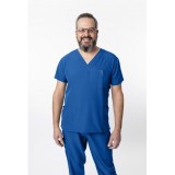1202 4Flex Unisex V-Neck Scrub Top by Greentown (Men's View)