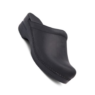 Sonja Black Oiled Open-back Clog par Dansko