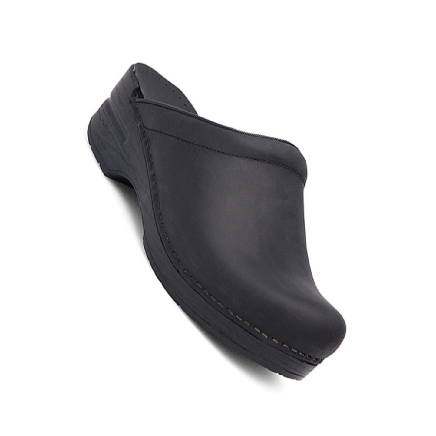 Sonja Black Oiled Open-back Clog par Dansko