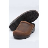 Sonja Sonja Antique Brown/Black Sole Open-back Clog par Dansko