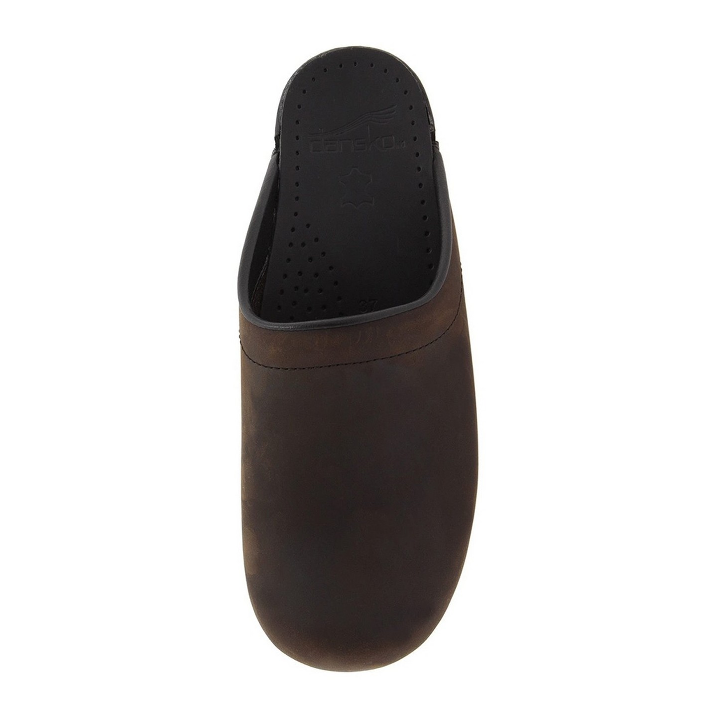 Sonja Sonja Antique Brown/Black Sole Open-back Clog par Dansko