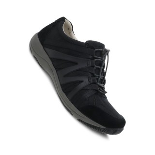 Henriette Black/Black Suede de Dansko - Technologie Natural Arch & Tige en cuir protégé contre les taches