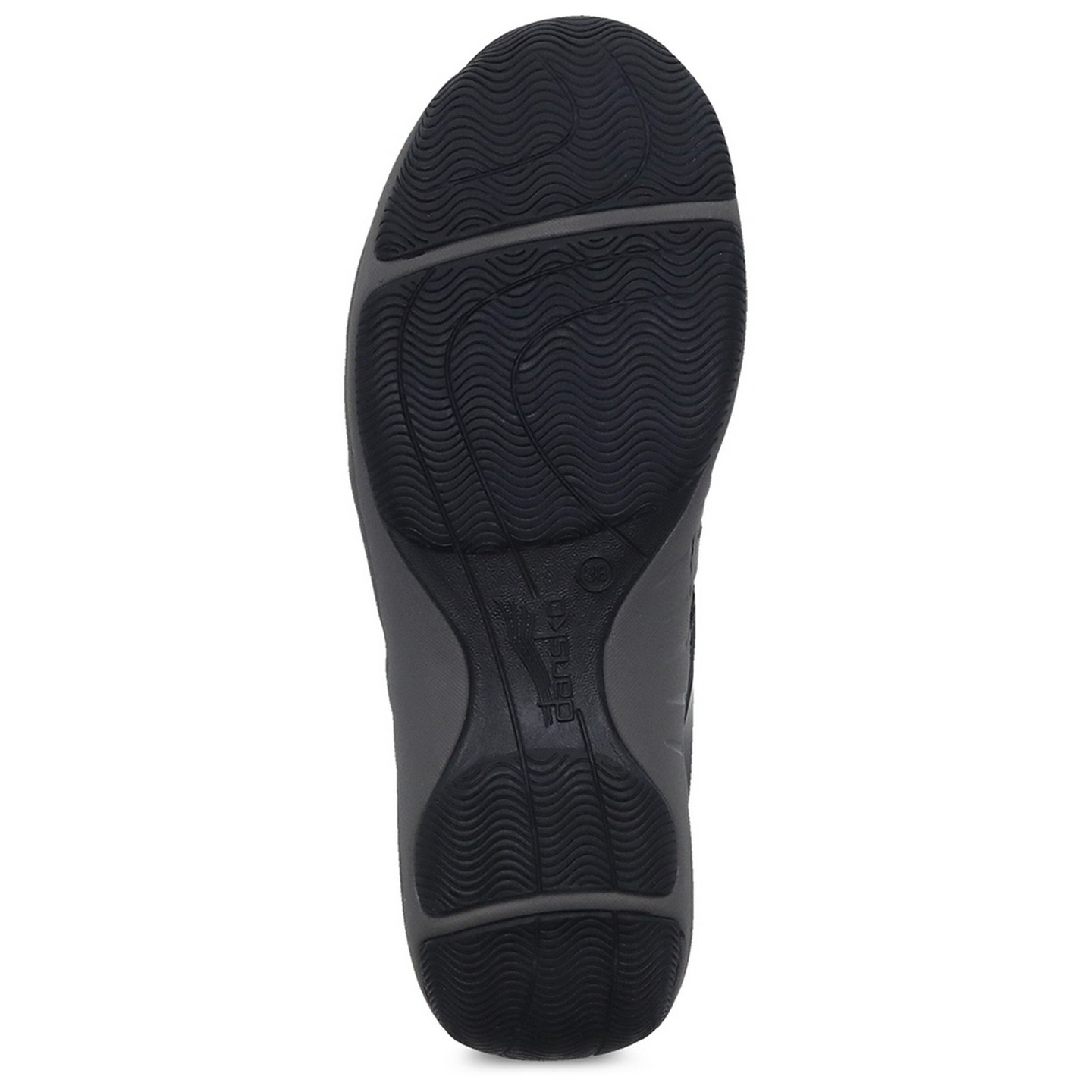 Henriette Black/Black Suede by Dansko - Natural Arch Technology & Stain-protected Leather Uppers