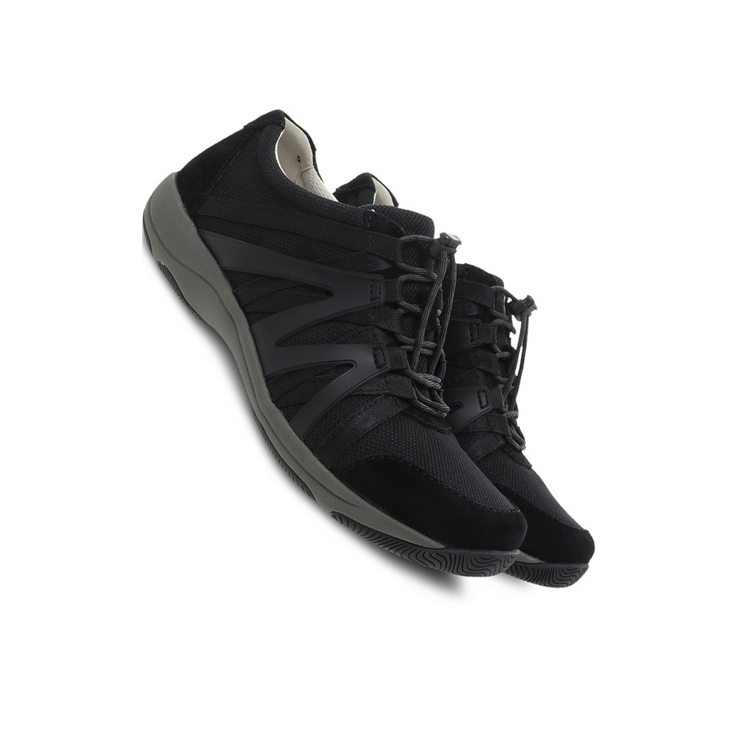 Henriette Black/Black Suede de Dansko - Technologie Natural Arch & Tige en cuir protégé contre les taches