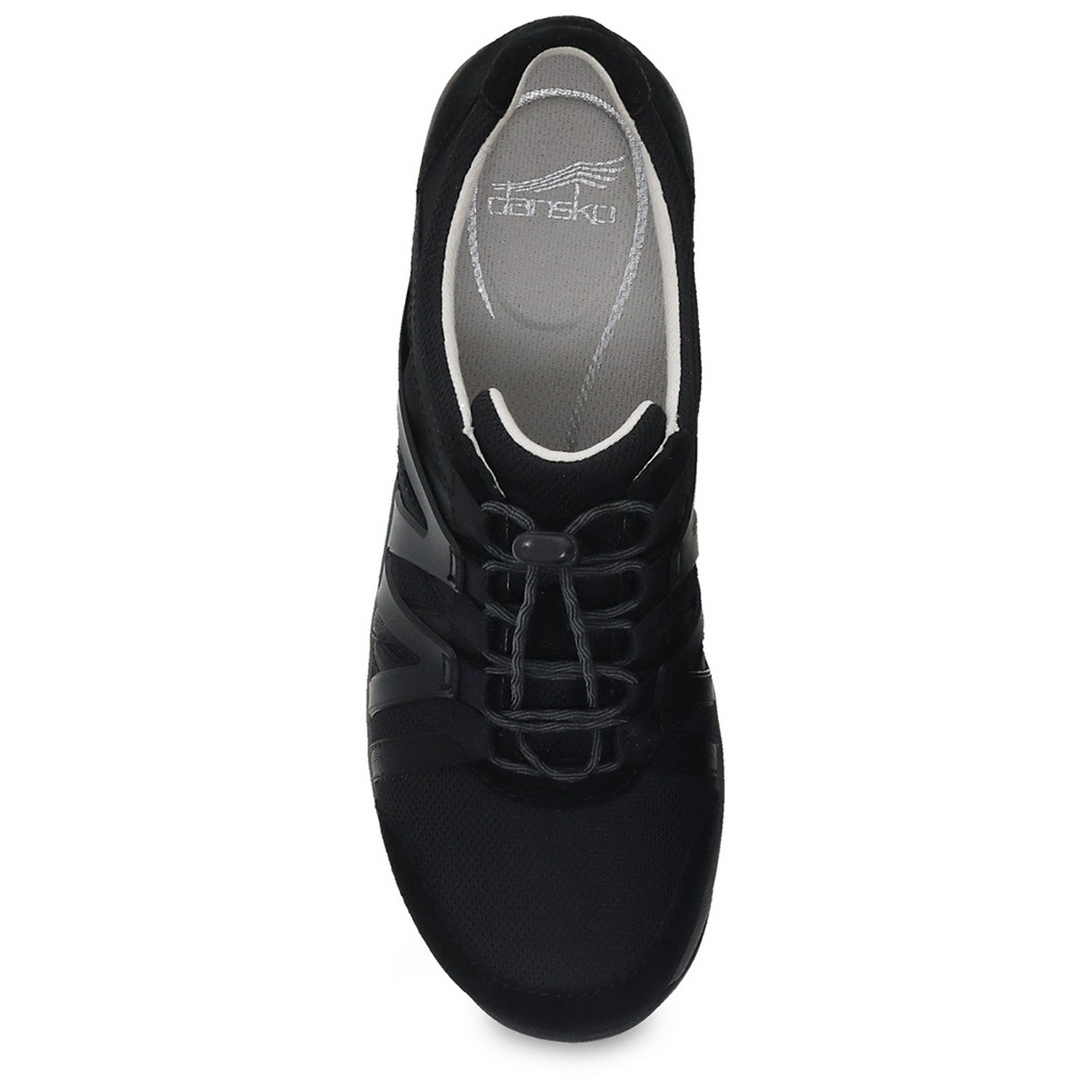 Henriette Black/Black Suede de Dansko - Technologie Natural Arch & Tige en cuir protégé contre les taches