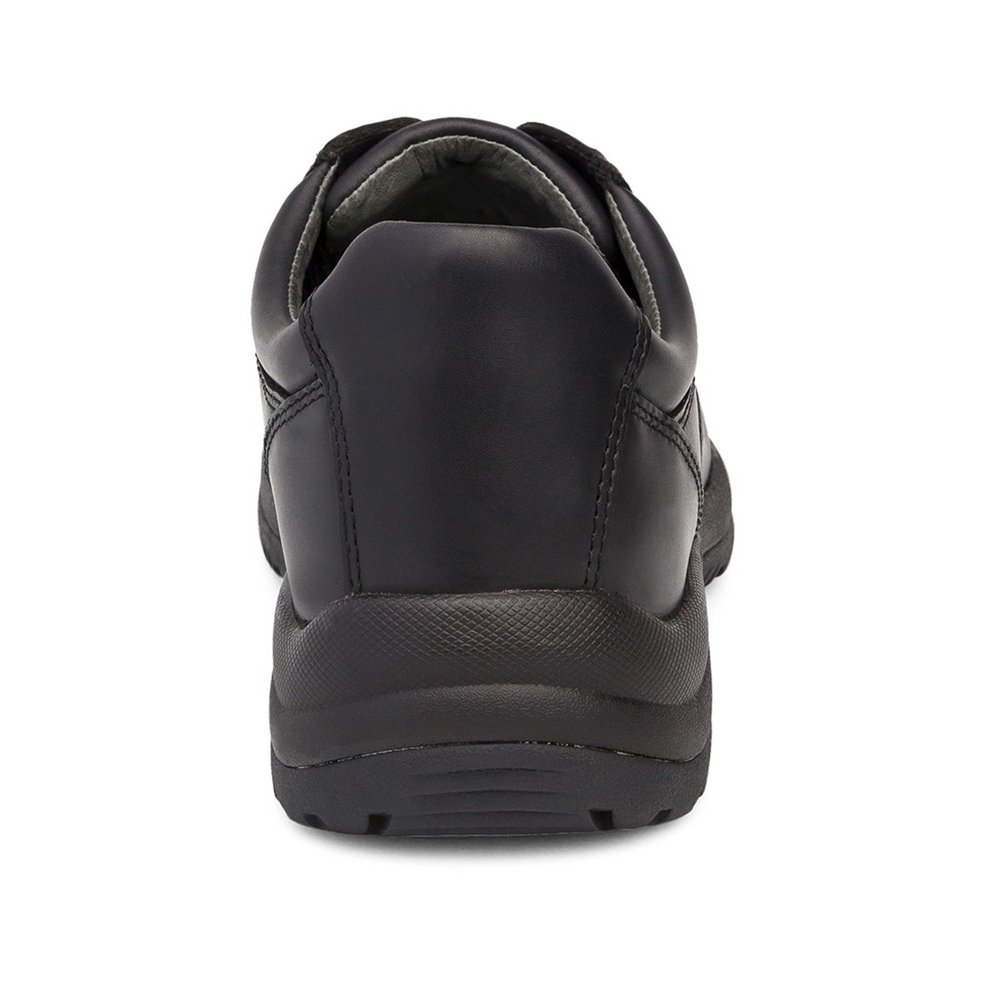 Men's Walker Lace-Up in Black Smooth Leather