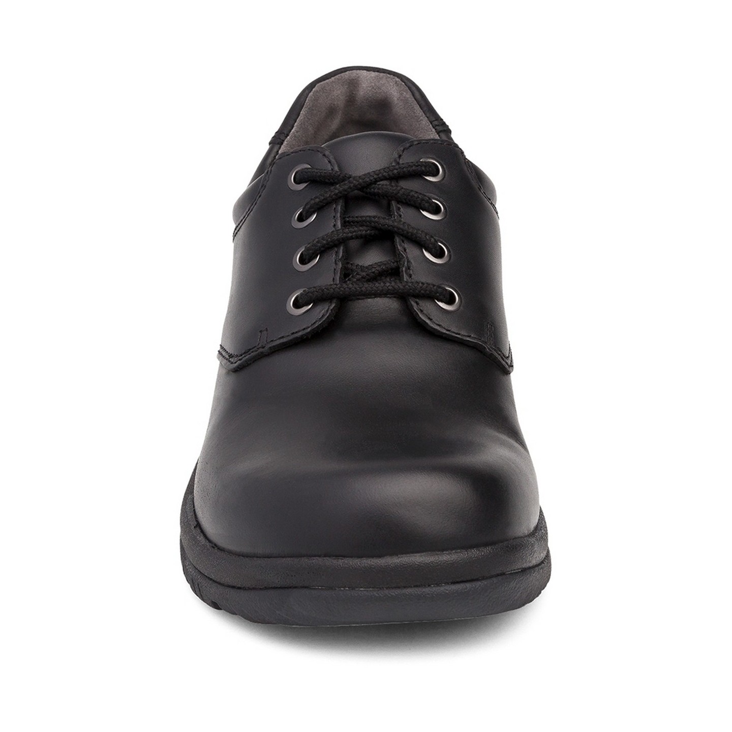 Men's Walker Lace-Up in Black Smooth Leather