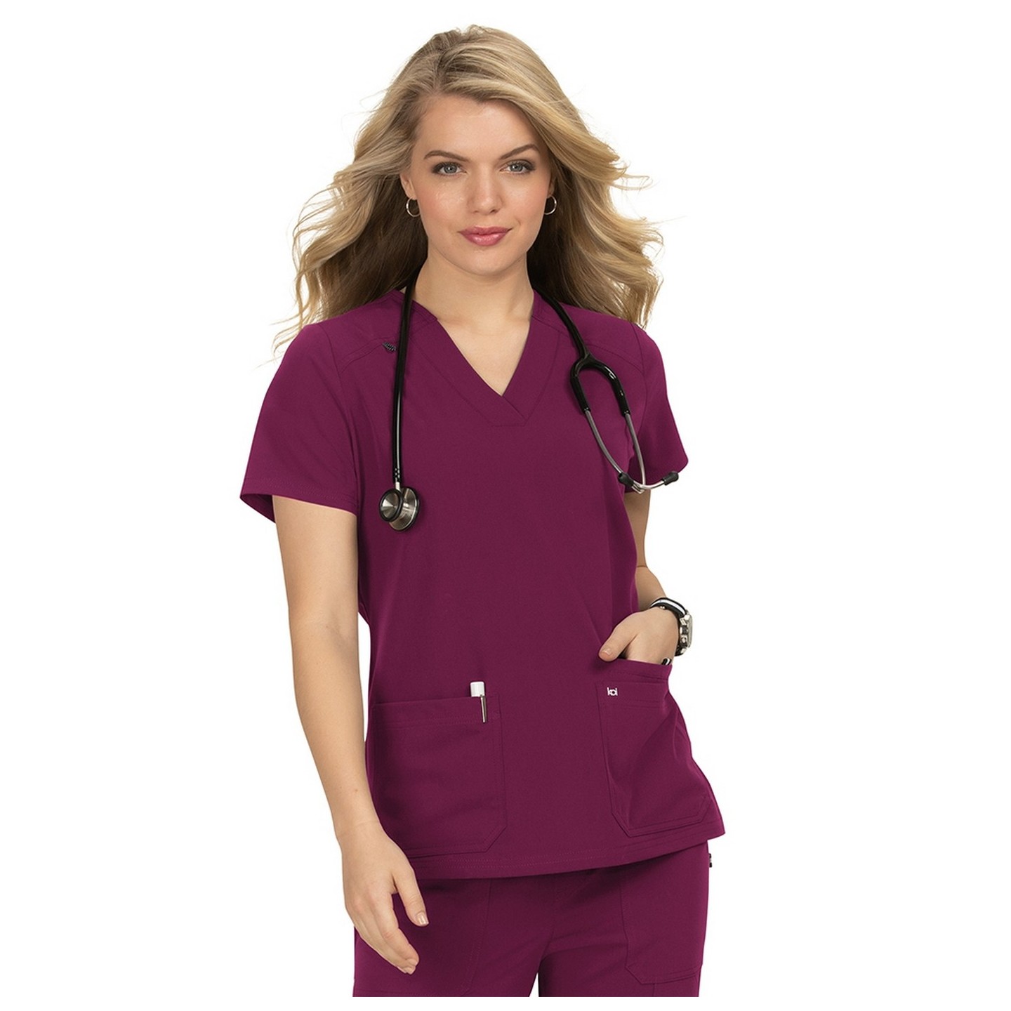 1019 koi Next Gen Hustle and Heart 3 Pocket Scrub Top