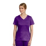 3701 Matrix Curved Mock Wrap Top - Maevn