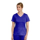 3701 Matrix Curved Mock Wrap Top - Maevn